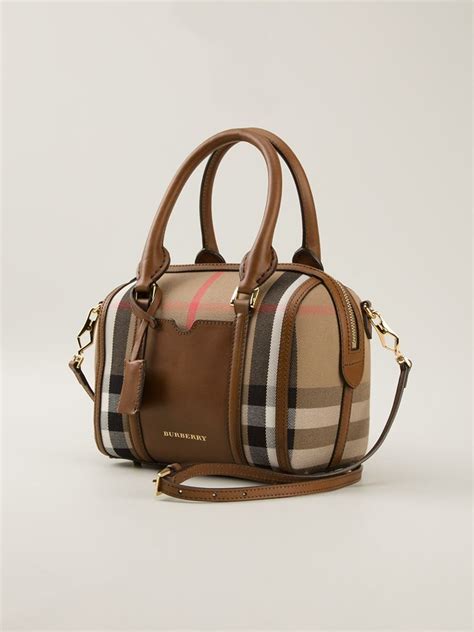 burberry mini two tone bag|Burberry check mini bowling bag.